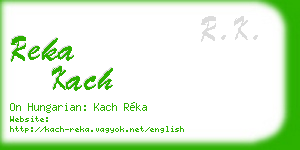 reka kach business card